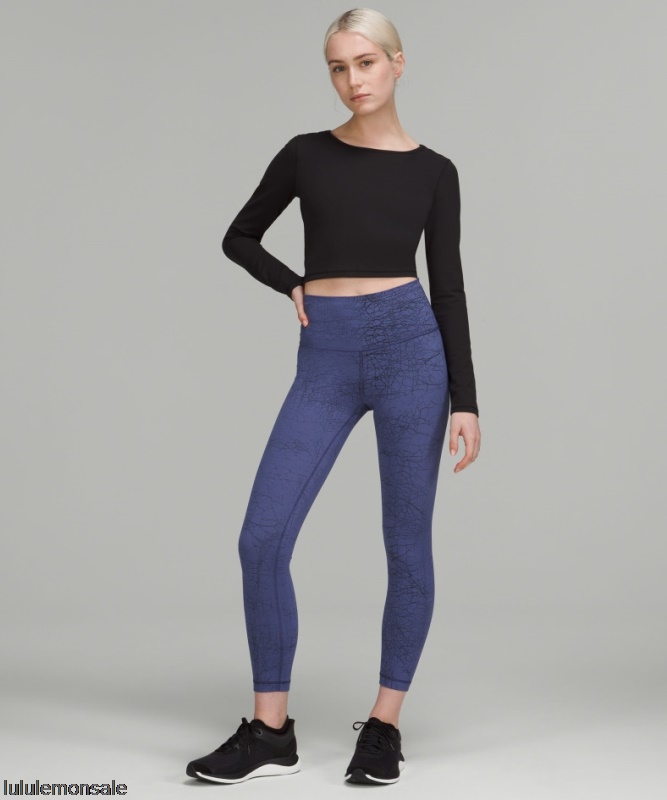 Lululemon Damen DELULU066 | Wunder Train High-rise Tight 25 Rover Black